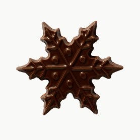 Снежинки из темного шоколада 3см, 10шт